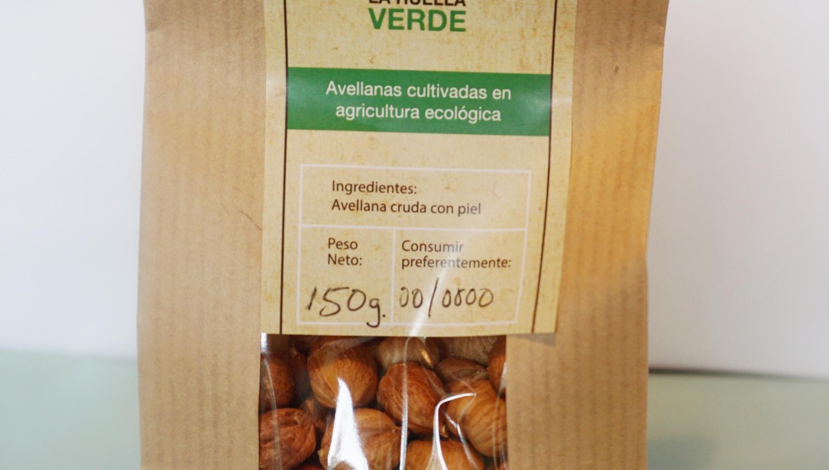 Avellana cascada ecológica. 150 gr