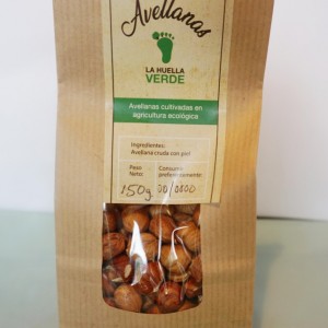 Avellana cascada ecológica. 150 gr